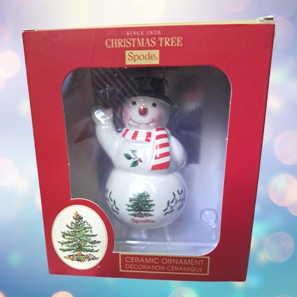 Spode Snowman Christmas Tree Collectible Christmas Ornament
